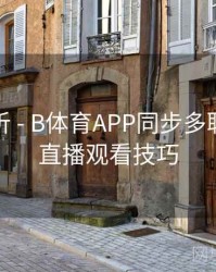 数据分析 - B体育APP同步多联赛多场直播观看技巧