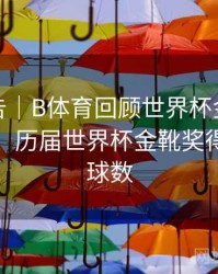 统计报告｜B体育回顾世界杯金靴得主演变史，历届世界杯金靴奖得主及进球数