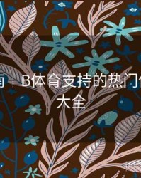 观赛指南｜B体育支持的热门体育项目大全