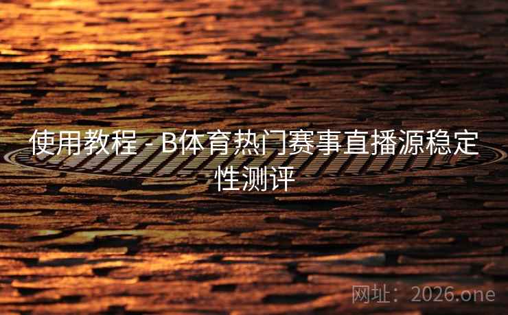 使用教程 - B体育热门赛事直播源稳定性测评 使用教程 - B体育热门赛事直播源稳定性测评