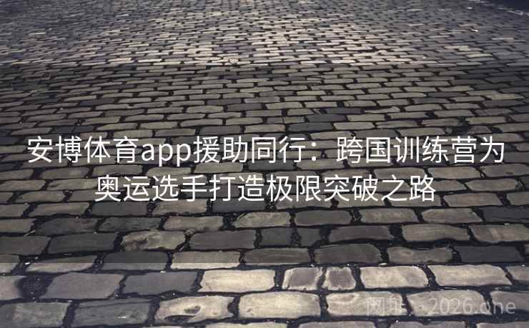 安博体育app援助同行:跨国训练营为奥运选手打造极限突破之路 安博体育app援助同行:跨国训练营为奥运选手打造极限突破之路