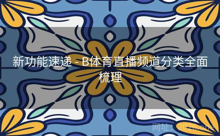 新功能速递 - B体育直播频道分类全面梳理 新功能速递 - B体育直播频道分类全面梳理