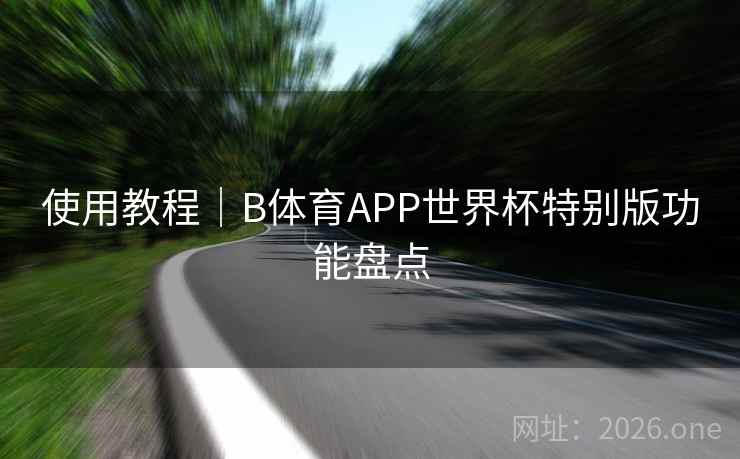 使用教程｜B体育APP世界杯特别版功能盘点